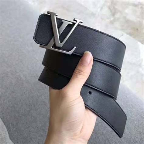 mens designer belts lv|louis vuitton men's belts black.